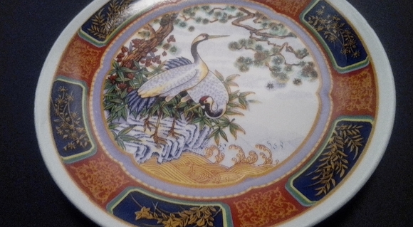 Asian decorative plate nature and birds | 9/10 - Picture 7 of 9